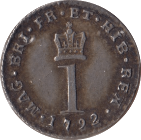 1792 MAUNDY ONE PENNY ( EF ) - MAUNDY ONE PENNY - Cambridgeshire Coins