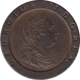 1797 TWOPENCE ( AUNC ) GEORGE III - Penny - Cambridgeshire Coins