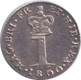 1800 MAUNDY PENNY ( EF ) - Maundy Coins - Cambridgeshire Coins