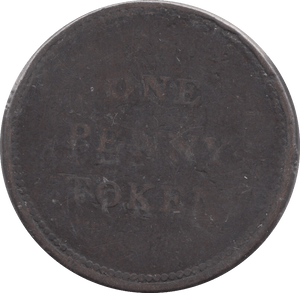 1812 PENNY BANK TOKEN - PENNY TOKEN - Cambridgeshire Coins