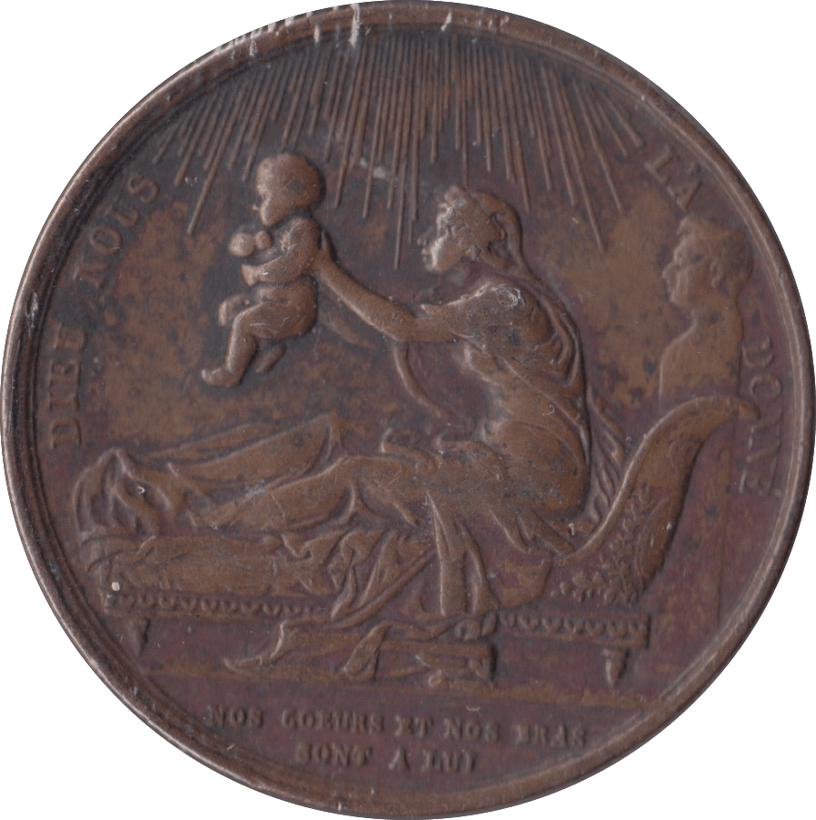 1820 FRANCE BIRTH OF HENRY V COMMEMORATIVE MEDAL - MEDALS & MEDALLIONS - Cambridgeshire Coins