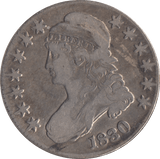 1830 SILVER 50 CENTS USA - SILVER WORLD COINS - Cambridgeshire Coins