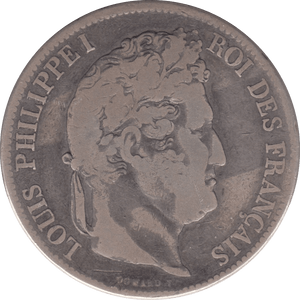 1835 FRANCE 5 FRANCS - SILVER WORLD COINS - Cambridgeshire Coins