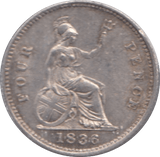 1836 FOURPENCE ( AUNC ) - Fourpence - Cambridgeshire Coins