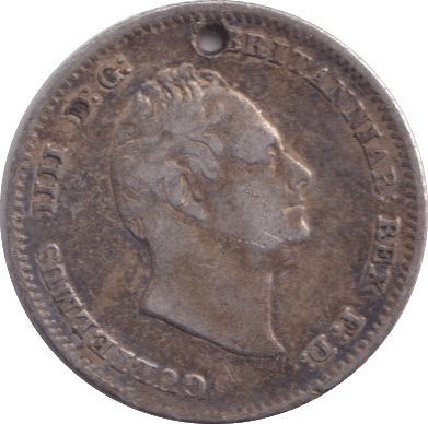 1836 FOURPENCE ( GF ) HOLED - Fourpence - Cambridgeshire Coins