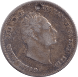 1836 FOURPENCE ( GF ) HOLED - Fourpence - Cambridgeshire Coins