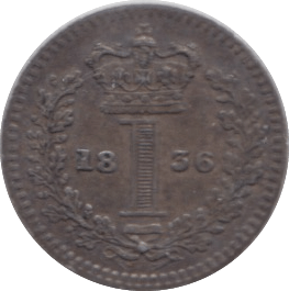 1836 MAUNDY ONEPENCE ( EF ) - Maundy Coins - Cambridgeshire Coins