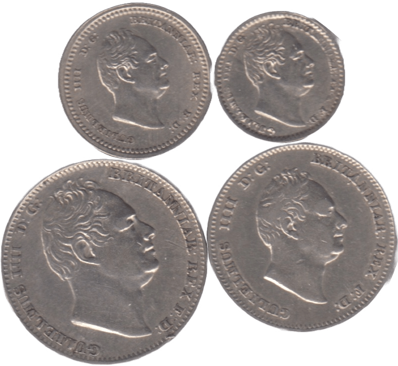 1836 MAUNDY SET WILLIAM IIII - Maundy Set - Cambridgeshire Coins