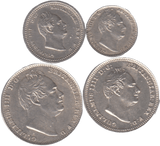 1837 MAUNDY SET WILLIAM IIII - Maundy Set - Cambridgeshire Coins