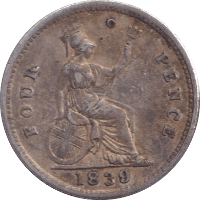 1839 FOURPENCE ( VF ) - Fourpence - Cambridgeshire Coins