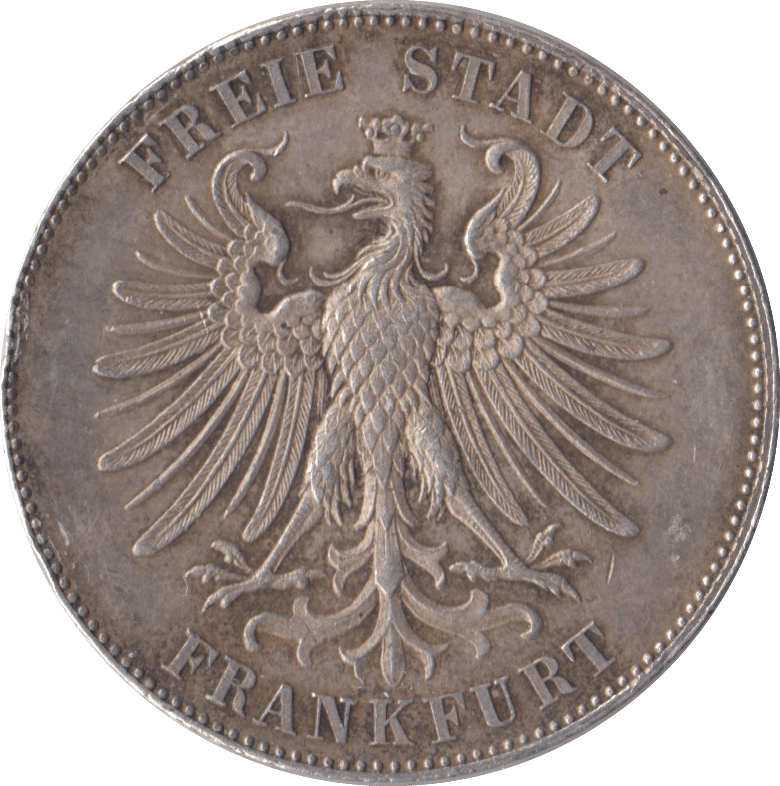 1839 SILVER THALER FRANKFURT - SILVER WORLD COINS - Cambridgeshire Coins