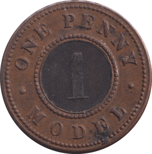1840 ONE PENNY TOY MONEY - TOY MONEY - Cambridgeshire Coins