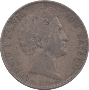 1841 BAVARIA SILVER ONE GULDEN - SILVER WORLD COINS - Cambridgeshire Coins