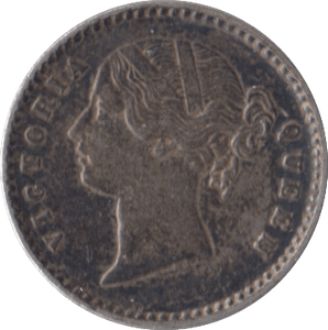 1841 SILVER INDIA TWO ANNAS - SILVER WORLD COINS - Cambridgeshire Coins