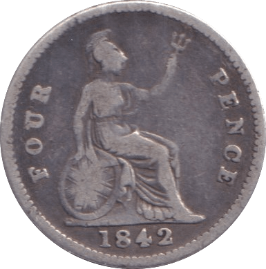 1842 FOURPENCE ( NF ) - Fourpence - Cambridgeshire Coins