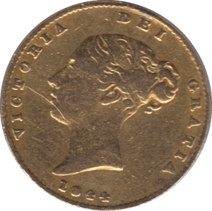 1844 GOLD HALF SOVEREIGN ( VF ) - Half Sovereign - Cambridgeshire Coins