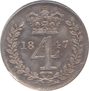 1847 MAUNDY FOURPENCE ( UNC ) - Maundy Coins - Cambridgeshire Coins