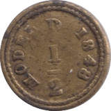 1848 HALF PENNY TOY MONEY - TOY MONEY - Cambridgeshire Coins