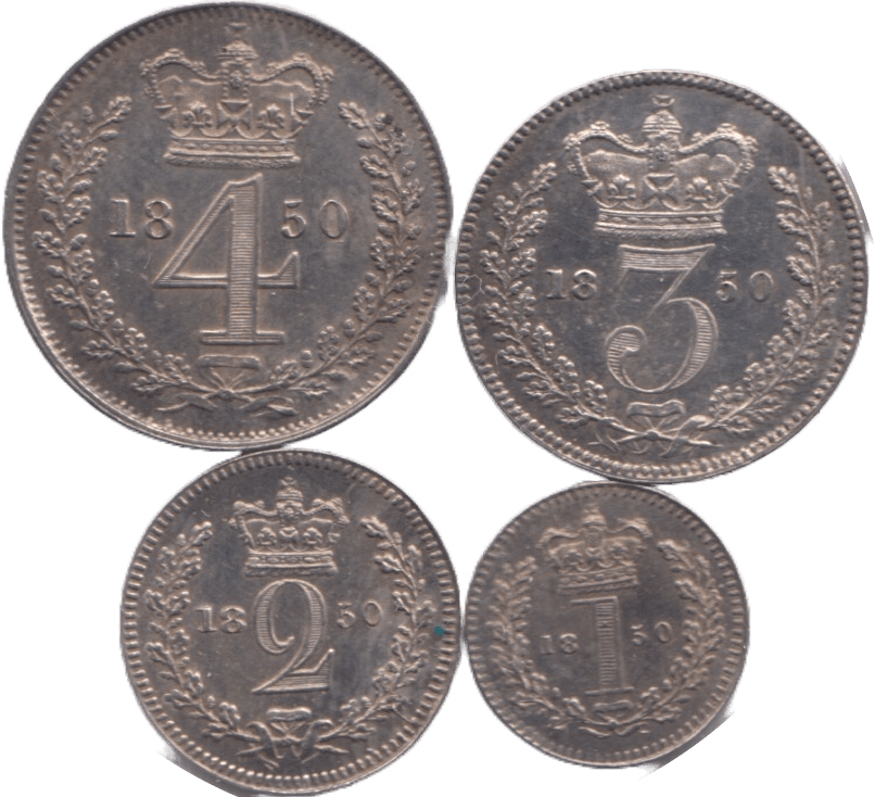 1850 MAUNDY SET VICTORIA - Maundy Set - Cambridgeshire Coins