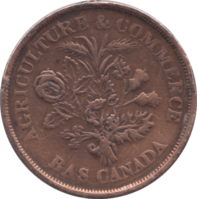 1850 MONTREAL AGRICULTURE & COMMERCE UN SOU TOKEN - TOKEN - Cambridgeshire Coins