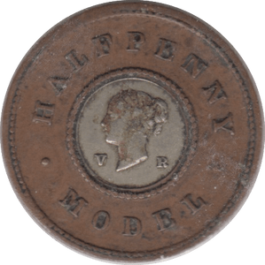 1857 TOY MONEY HALFPENNY - TOY MONEY - Cambridgeshire Coins