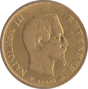 1858 GOLD 10 FRANCS FRANCE - Gold World Coins - Cambridgeshire Coins