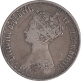 1860 FLORIN ( FINE ) - FLORIN - Cambridgeshire Coins
