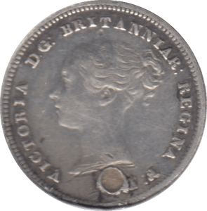 1862 MAUNDY FOURPENCE ( GVF ) HOLED - Maundy Coins - Cambridgeshire Coins