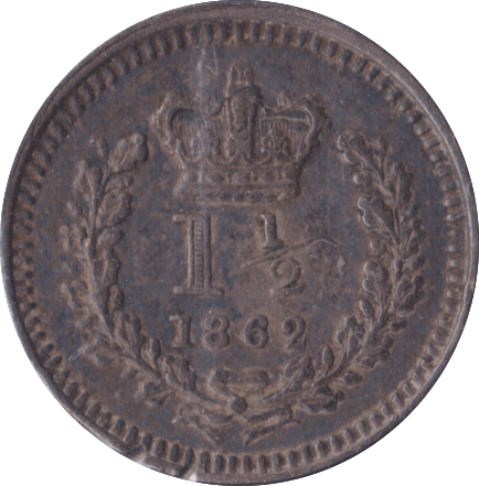 1862 THREE HALF PENCE ( EF ) - Three Half Pence - Cambridgeshire Coins