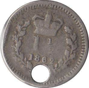 1862 THREE HALF PENCE ( FAIR ) - Three Half Pence - Cambridgeshire Coins
