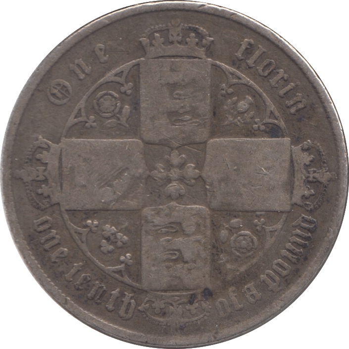 1871 FLORIN ( NF ) DIE 47 - Florin - Cambridgeshire Coins