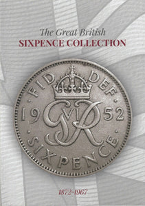 1872 - 1967 SIXPENCE COIN COLLECTORS ALBUM - Coin Album - Cambridgeshire Coins