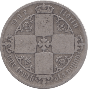 1872 FLORIN ( FAIR ) DIE 32 1 - Florin - Cambridgeshire Coins