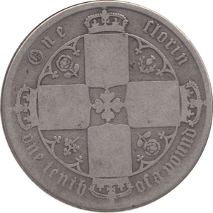 1872 FLORIN ( FAIR ) DIE 53 - Florin - Cambridgeshire Coins