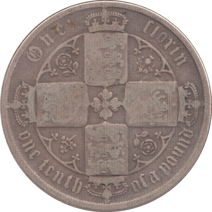 1872 FLORIN ( NF ) DIE 89 - FLORIN - Cambridgeshire Coins