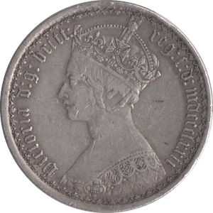 1872 ONE FLORIN ( VF ) DIE 83 - FLORIN - Cambridgeshire Coins