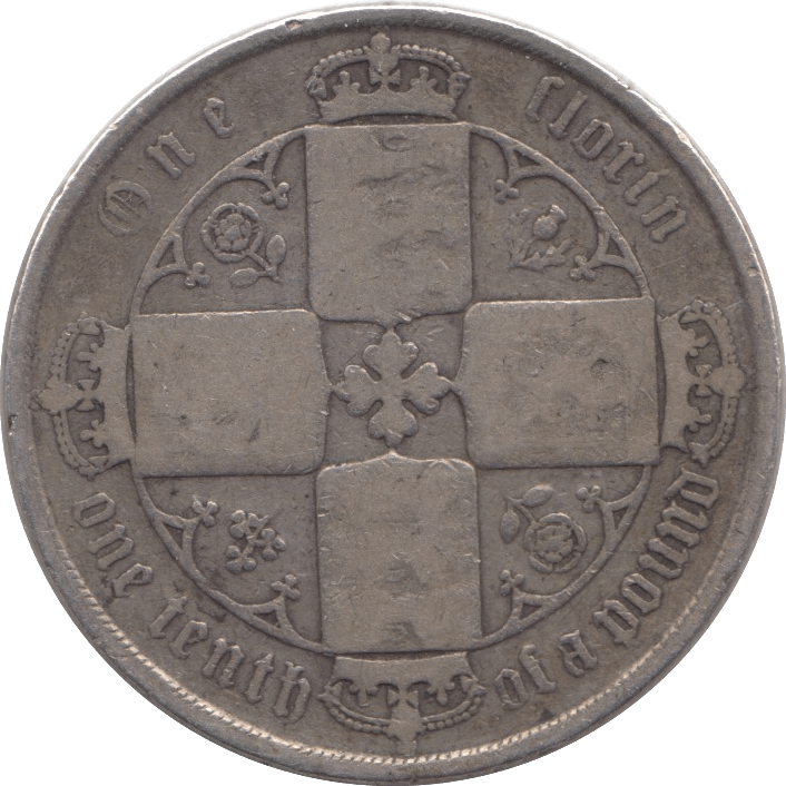 1873 FLORIN ( FAIR ) 10 DIE 247 - Florin - Cambridgeshire Coins