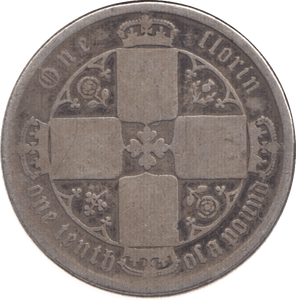 1873 FLORIN ( NF ) DIE 168 - FLORIN - Cambridgeshire Coins