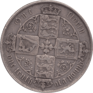 1874 FLORIN ( GF ) 1 DIE 28 - Florin - Cambridgeshire Coins