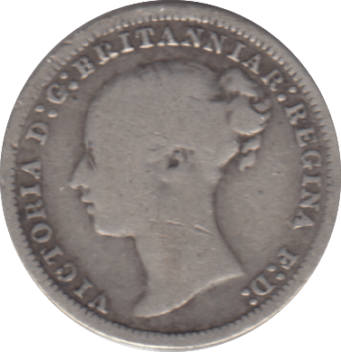 1874 SILVER THREEPENCE ( FAIR ) - Cambridgeshire Coins