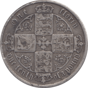 1875 FLORIN ( FINE ) DIE 36 - Florin - Cambridgeshire Coins