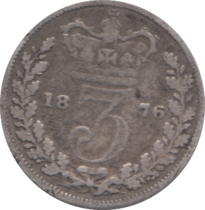1876 THREEPENCE ( FAIR ) - Threepence - Cambridgeshire Coins