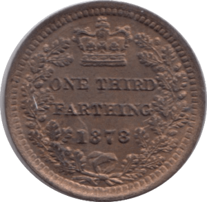 1878 ONE THIRD FARTHING ( UNC ) - One Third Farthing - Cambridgeshire Coins