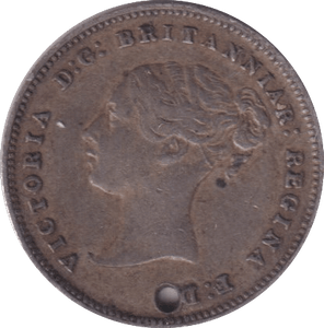 1882 FOURPENCE ( GVF ) HOLED - Fourpence - Cambridgeshire Coins