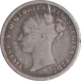 1883 THREEPENCE ( NF ) - Threepence - Cambridgeshire Coins