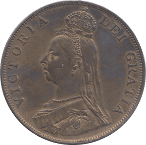 1887 DOUBLE FLORIN ARABIC 1 ( EF ) 5 - Double Florin - Cambridgeshire Coins