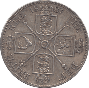 1887 DOUBLE FLORIN ( EF ) 3 - Double Florin - Cambridgeshire Coins