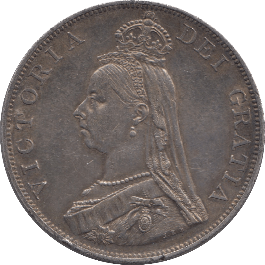 1887 DOUBLE FLORIN ( EF ) 4 - Double Florin - Cambridgeshire Coins
