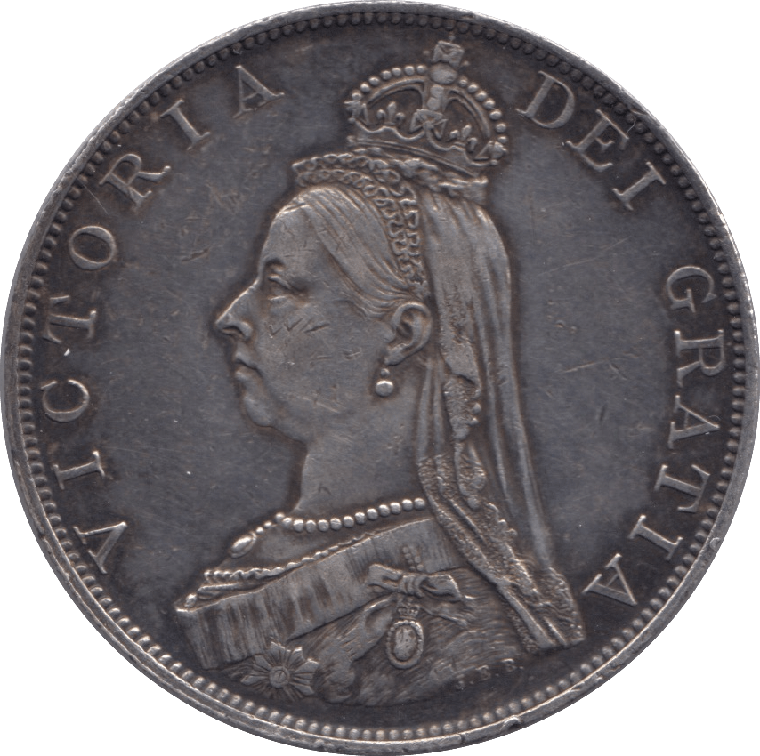 1887 DOUBLE FLORIN ( EF ) - DOUBLE FLORIN - Cambridgeshire Coins
