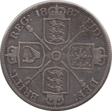 1887 DOUBLE FLORIN ( GF ) 2 - DOUBLE FLORIN - Cambridgeshire Coins
